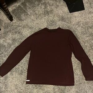 Free Country Deep Red Long Sleeve Top